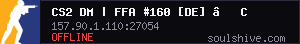 CS2 DM | FFA #160 [DE] — CYBERSHOKE.NET (20 SLOTS)