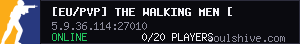 [EU/PVP] The Walking Men [Night: XP/Loot/Zombies x2]