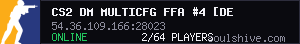 CS2 DM MULTICFG FFA #4 [DE] — CYBERSHOKE.NET