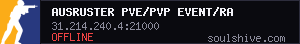 AusRUSTer PVE/PVP Event/Raidzeiten/50%upkeep