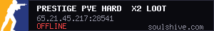 Prestige PVE HARD  x2 LOOT+,NPC, ZOMBIE, CUSTOM, QUEST, SKILLS